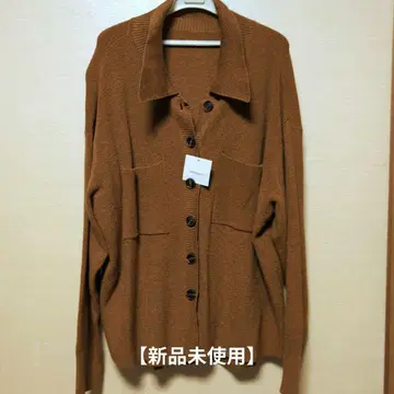 [ 미사용 새상품 ] Serrissimo 브라운 긴팔 가디건 M