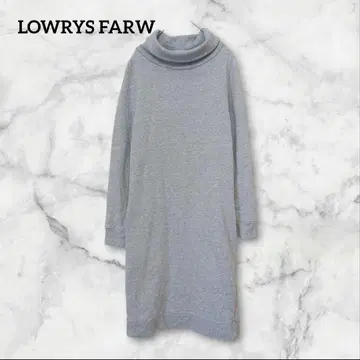 로리즈팜 롱 원피스 그레이 터틀넥 긴팔 포켓