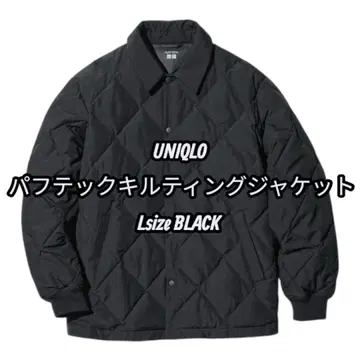 유니클로 퍼프 테크 퀼팅 자켓 L 블랙