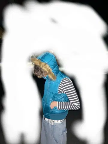 Y2K 퍼 달린 다운 자켓 헤이세이 갸루 남자 광택 짧은 기장 opium