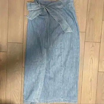 CalvinKlein sport 랩 스커트 데님 스커트 롱 스커트