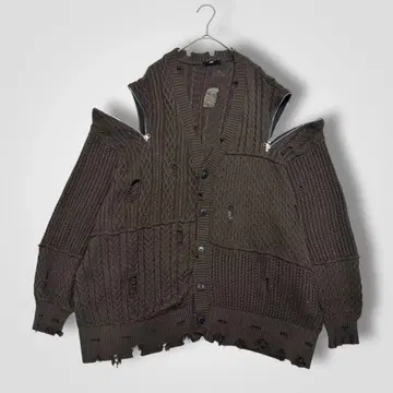 하레 HARE BIG 데미지 ZIP 가디건 남성용 FREE