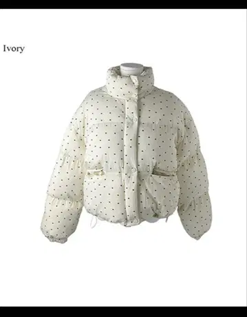 도트 무늬 다운 자켓