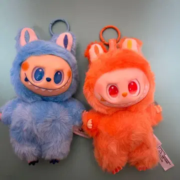 러브비 토끼 후드 부착 봉제 인형 2개 세트