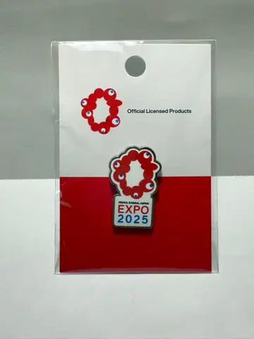 EXPO 2025 핀 배지 로고 마크 세로 조립