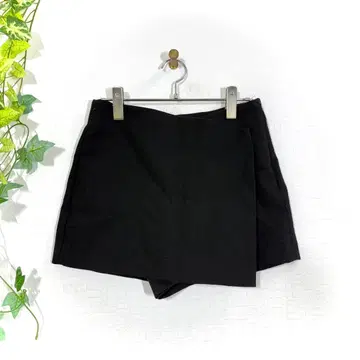 ZARA 자라 비대칭 큐롯 스커트 숏팬츠 블랙 S