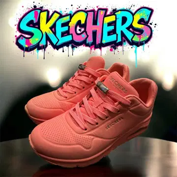SKECHERS 에어쿠션 핑크 스니커즈