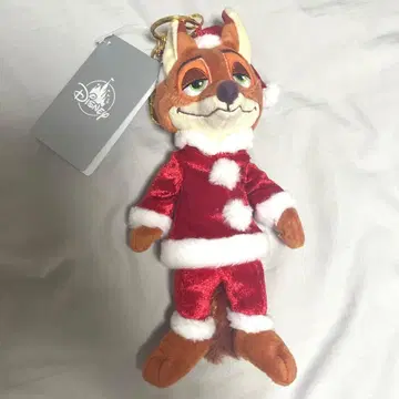 디즈니 스토어 주토피아 닉 산타 봉제 인형 택 포함