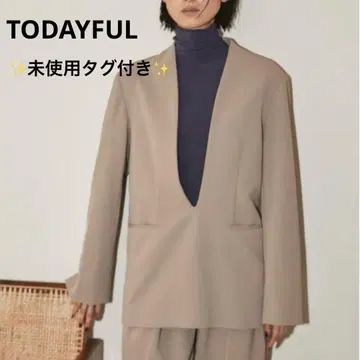[ 미사용품 ] todayful U넥 풀오버 재킷