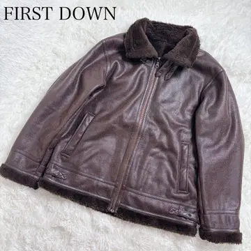 퍼스트다운 B-3 페이크 무스탕 플라이트 자켓 3L 브라운