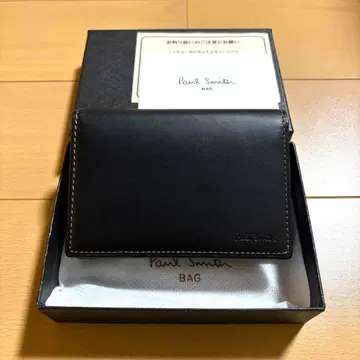 Paul Smith 명함지갑 올드 가죽 2 미사용 새상품 블랙 완판템