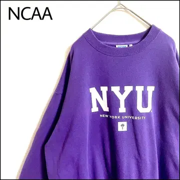 NCAA 맨투맨 퍼플 오버 사이즈 NYU