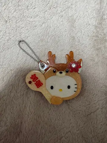 헬로키티 히로시마 미야지마 한정판 거울 키링