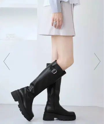 VIS 사이드 버클 탱크 밑창 롱 부츠