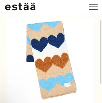 새상품 estaa 에스타 머플러 하트 PLAZA
