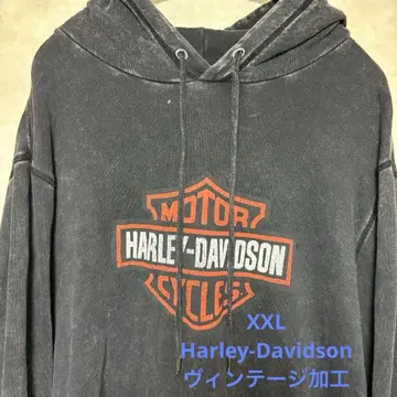 [최종 가격 인하] 할리 데이비슨 후드티 XXL 빈티지 가공