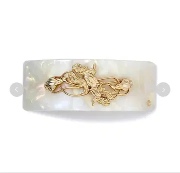 MUCHA 머리핀 화이트