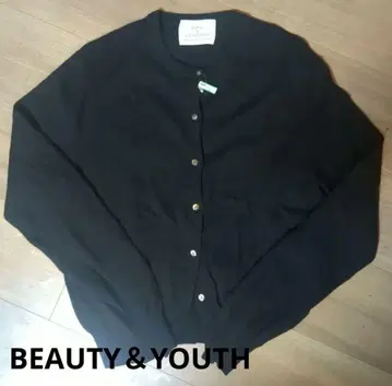 BEAUTY&YOUTH 울 캐시미어 가디건 블랙