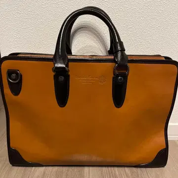 [ 새상품급 ] 컴플렉스 가든스 [ 가죽 토트백 ] 브라운 x 블랙