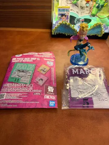 원피스 베이스 샵 제일복권 아크릴 블록 참 마르코