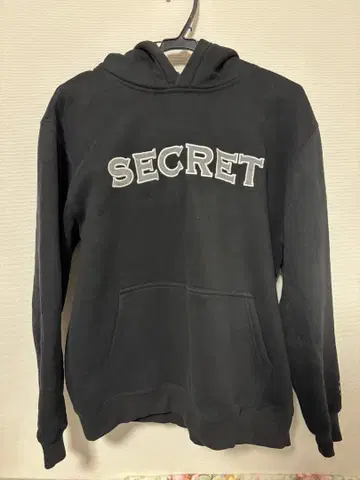 SECRET 후드티와 팬츠 세트 블랙