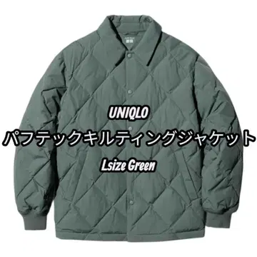 유니클로 퍼프텍 퀼팅 자켓 L 그린