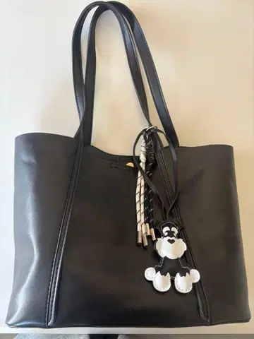 개 참 포함 블랙 토트백