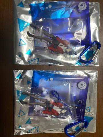 아크릴 키링 2개 세트 카라비너 포함