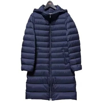 유니클로 울트라 라이트 다운 롱 코트 후드 부착 S 사이즈