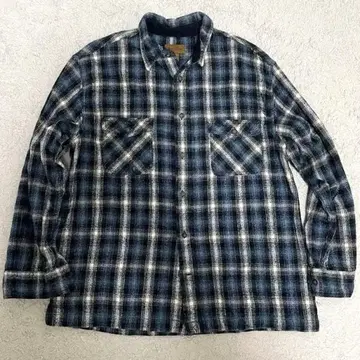 90s ST. JOHN'S BAY 헤비넬 옴브레 체크