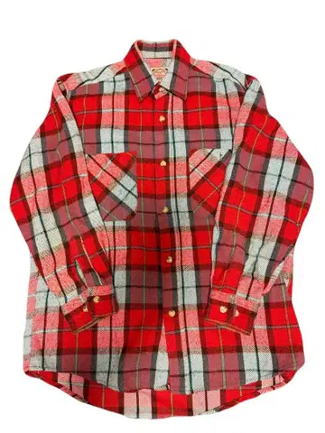 [ MULTIMATE ] 빈티지 체크 셔츠 플란넬 셔츠 블라우스