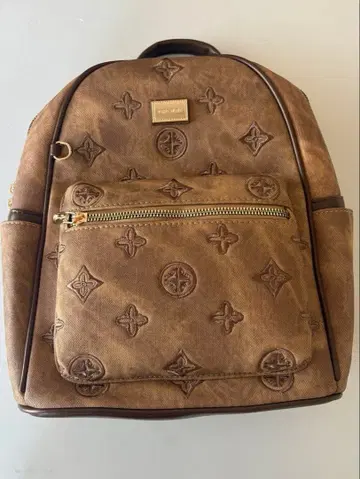 백팩 브라운 모노그램 패턴 백팩