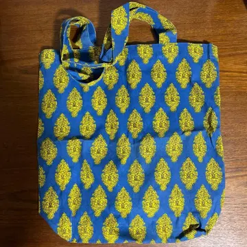 인도 프린트 토트백 인도산 블록 프린트