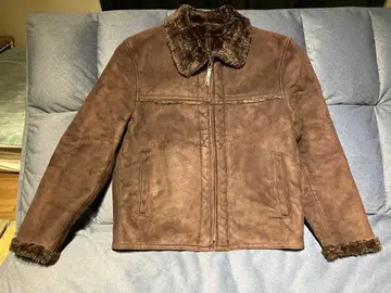 COMME CA ISM 페이크 무스탕 보아 자켓 M 보아 안감 L 상당