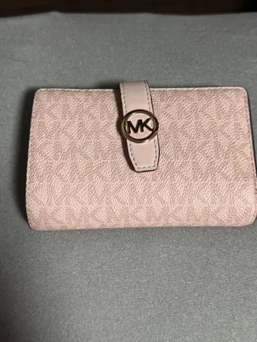 새상품급! MICHAEL KORS 접이식 지갑 핑크