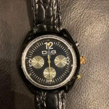 D&G 크로노그래프 블랙 시계