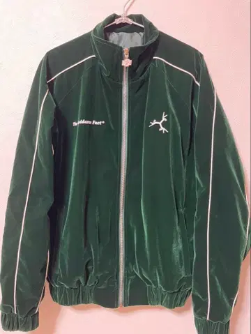 groovy 리치 벨벳 라인 지퍼 자켓