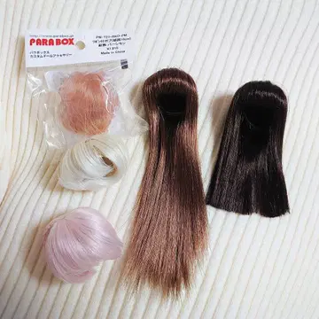 인형 가발 3.5~4인치 5점 세트