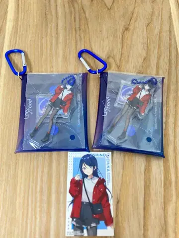 프로세카 스시로 콜라보 호시노 이치카 2개 세트 멀티 파우치 + 카드