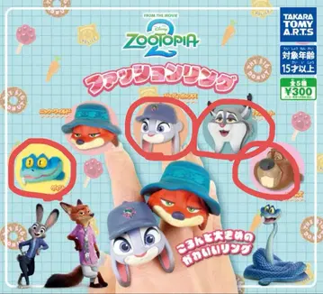 주토피아2 패션 반지 닉 제외 4개 세트 세미 컴프