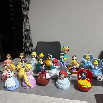 캡슐 캐릭터 히로인 인형 디즈니 프린세스 18개 1개