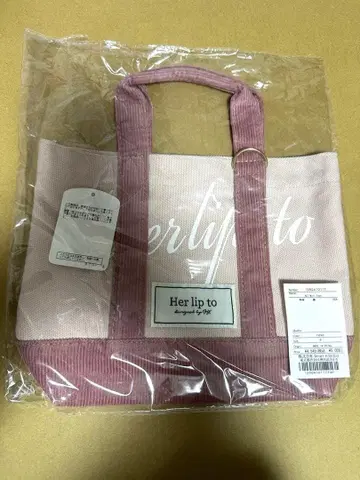 herlipto mini tote 루미네 토트백 rose