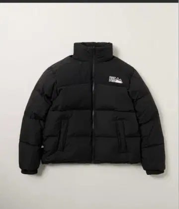 FIRST DOWN 블랙 버블 다운 자켓 마이크로프트 S