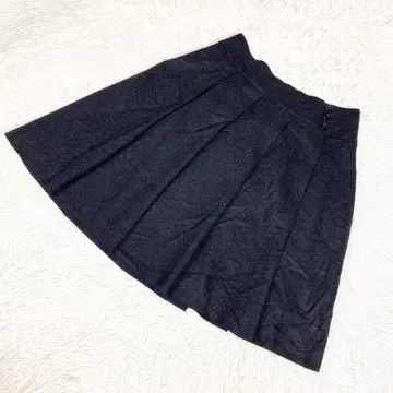 언타이틀 울 스커트 미니 스커트 블랙 사이즈 3