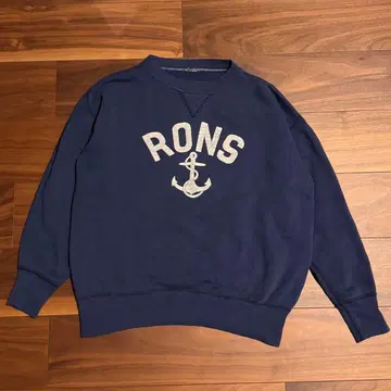 50s russell 앞v 맨투맨 네이비