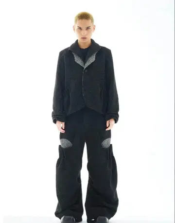 블랙 테일러드 자켓