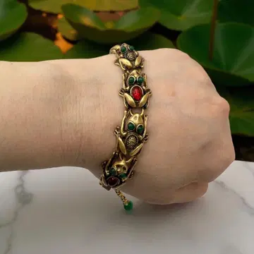 골드톤 빈티지 귀여운 팔찌