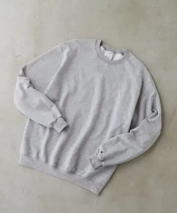 Champion PULLOVER 오버 사이즈 맨투맨 그레이
