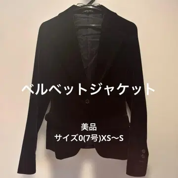 블랙 벨벳 싱글 버튼 자켓