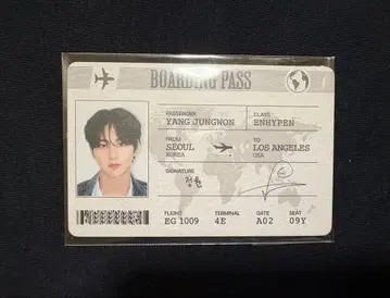 ENHYPEN 정원 ID 카드 DICON 2025 부록 트레이딩 카드